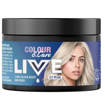 Live Colour&Care 5 minutowa koloryzująca i pielęgnująca maska do włosów Icy Pearl 150ml